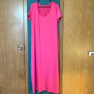 💖 Hot Pink Maxi Dress w/ Pockets 💖